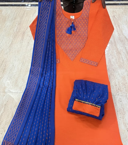 Afghani Cotton Salwar Kurta Dupatta Set for Women | Festive & Daily Wear